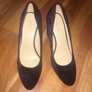 GREAT CONDITION Velvet Block Heels